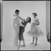 Nina Tinova with young dancers, possibly Shira and Michael Stern