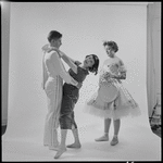 Nina Tinova with young dancers, possibly Shira and Michael Stern