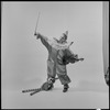 Child in clown costume, possibly David Stern