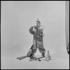Child in clown costume, possibly David Stern