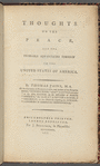 Thoughts on the peace, and the probable advantages thereof to the United States of America