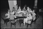 Brandon Maggart [left], Alice Childress, Ruby Dee, James Broderick, Hilda Haynes, Clarice Taylor and unidentified others in rehearsal for the stage production Wedding Band