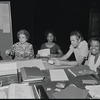Alice Childress, Ruby Dee, James Broderick and Hilda Haynes in rehearsal for the stage production Wedding Band