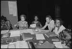 Alice Childress, Ruby Dee, James Broderick and Hilda Haynes in rehearsal for the stage production Wedding Band