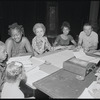 Alice Childress, Ruby Dee, James Broderick, Hilda Haynes and unidentified others in rehearsal for the stage production Wedding Band