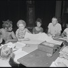 Alice Childress, Ruby Dee, James Broderick and Brandon Maggart in rehearsal for the stage production Wedding Band