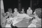 Alice Childress, Ruby Dee, James Broderick and Brandon Maggart in rehearsal for the stage production Wedding Band