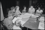 Alice Childress, Ruby Dee, James Broderick, Hilda Haynes and unidentified others in rehearsal for the stage production Wedding Band