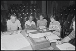 James Broderick, Hilda Haynes, Clarice Taylor and unidentified others in rehearsal for the stage production Wedding Band