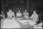 James Broderick, Hilda Haynes, Clarice Taylor and unidentified others in rehearsal for the stage production Wedding Band