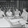 James Broderick, Hilda Haynes, Clarice Taylor and unidentified others in rehearsal for the stage production Wedding Band