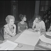Alice Childress, Ruby Dee, James Broderick and Hilda Haynes in rehearsal for the stage production Wedding Band