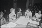 Alice Childress, Ruby Dee, James Broderick and Hilda Haynes in rehearsal for the stage production Wedding Band