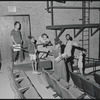 Brandon Maggart, James Broderick, Ruby Dee and unidentified others in rehearsal for the stage production Wedding Band