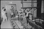 Brandon Maggart, James Broderick, Ruby Dee and unidentified others in rehearsal for the stage production Wedding Band