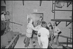 Alice Childress [center] and unidentified others in rehearsal for the stage production Wedding Band