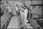 Alice Childress [center] and unidentified others in rehearsal for the stage production Wedding Band