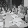 Juanita Clark, Alice Childress, Ruby Dee and unidentified others in rehearsal for the stage production Wedding Band