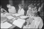 James Broderick, Hilda Haynes, Clarice Taylor and unidentified others in rehearsal for the stage production Wedding Band