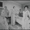 Jean David, Polly Holliday, James Broderick and Ruby Dee in the stage production Wedding Band