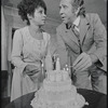 Ruby Dee and James Broderick in the stage production Wedding Band