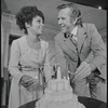 Ruby Dee and James Broderick in the stage production Wedding Band