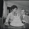 Ruby Dee and James Broderick in the stage production Wedding Band