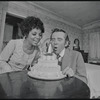 Ruby Dee and James Broderick in the stage production Wedding Band