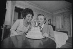 Ruby Dee and James Broderick in the stage production Wedding Band