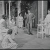Nancy McDuffie, Juanita Clark, Clarice Taylor, Ruby Dee, Albert Hall and Hilda Haynes in the stage production Wedding Band