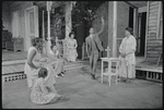 Nancy McDuffie, Juanita Clark, Clarice Taylor, Ruby Dee, Albert Hall and Hilda Haynes in the stage production Wedding Band