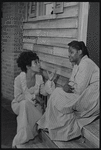 Ruby Dee and Juanita Clark in the stage production Wedding Band