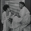 Ruby Dee and Juanita Clark in the stage production Wedding Band
