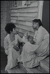 Ruby Dee and Juanita Clark in the stage production Wedding Band