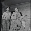 Polly Holliday, Jean David and Robert Loggia in the stage production Wedding Band