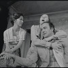 Polly Holliday, Jean David and Robert Loggia in the stage production Wedding Band
