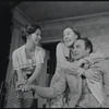 Polly Holliday, Jean David and Robert Loggia in the stage production Wedding Band