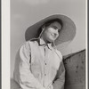 Mrs. W.D. Anglin, who had been helping her husband in the field. Transylvania Project, Louisiana