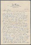 Letter from Margery Beddow to Radford Bascome