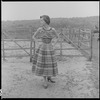 Unidentified woman outdoors