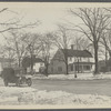 John Huntting house (center). East side Main Street. Said to have been built 1655. East Hampton, East Hampton