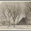 View of Mulford house, on left, and John Howard Payne house, on right. East side Main Street. East Hampton, East Hampton