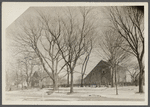 View of Mulford house, on left, and John Howard Payne house, on right. East side Main Street. East Hampton, East Hampton