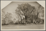 John Howard Payne house and windmill. East side Main Street. Episcopal Church on right. East Hampton, East Hampton