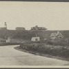 View of Montauk Inn and schoolhouse. Long Island Sound side. Looking northeast. Montauk, East Hampton