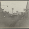 View of Sheepshead Bay Road, looking north. Wm. Schnessler's Hotel in center (cupola) at E. 16th Street. Sheepshead Bay, Gravesend [Brooklyn]