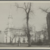 South Bushwick Reformed Church. NW corner Bushwick Parkway and Himrod Street. Known as the White Church. Built in 1853. (Detailed notes on back.) Bushwick [Brooklyn]