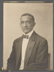 Studio portrait of Paul D. Blackwell in tuxedo