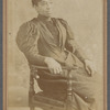 Studio portrait of young Sarah Myers Blackwell seated