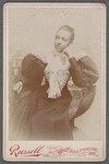 Studio portrait of young Sarah Myers Blackwell in white lace collar